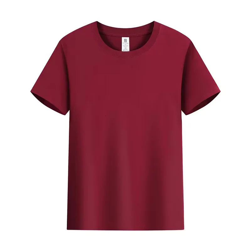 n Tshirts pure cotton short sleeved shirts DIY advertising and customized team tops for men women 250312