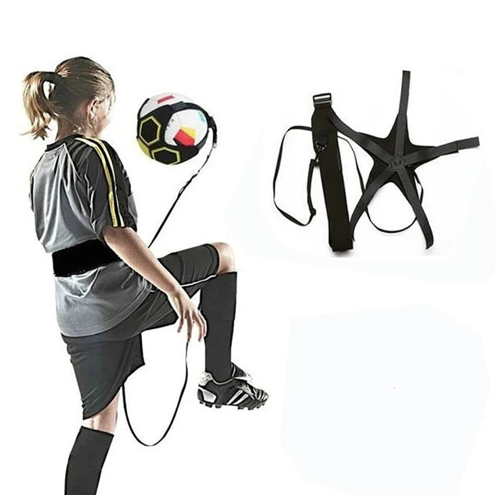 Soccer Ball Juggle Bags Children Auxiliary Circling Training Belt Soccer Football Trainer Kick for Kids Equipment Gift 250320