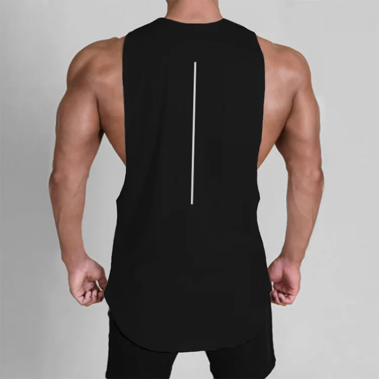 Summer Y2K Sleeveless Top Men Muscle Tshirt Sporting Gym Clothing Mens Fitness Tank Tops Man Camiseta Gym Hombre 250320