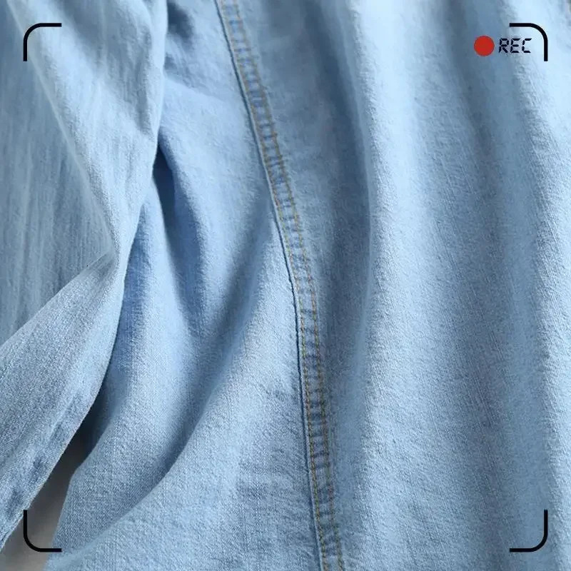 Womens shirt Spring and Autumn denim shirt Womens long sleeved shirt Blusas Ropa De Mujer 250317