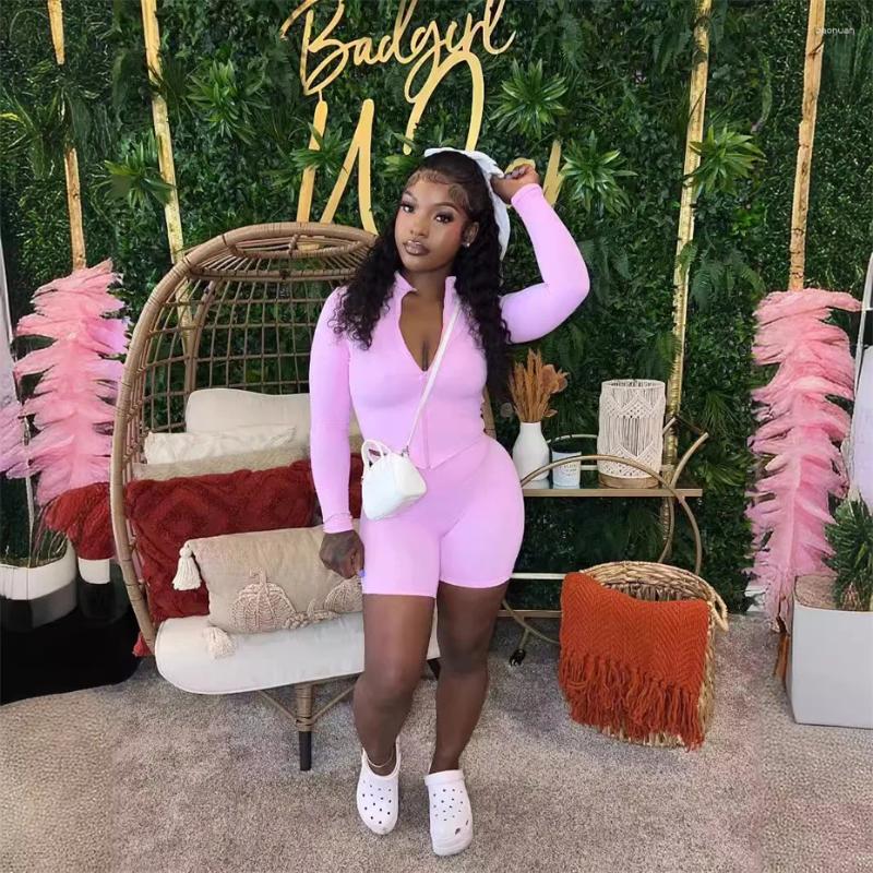 Womens Tracksuits 5pcs Wholesale Bulk Items Lots Long Sleeve Top Shorts Suit Sports Yoga Sexy Short Sets For Women 2 Pieces 2025 Spring Y2k
