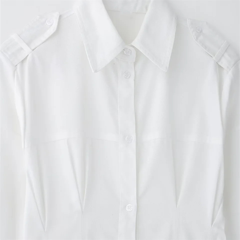 RARA womens long sleeved shirt with elegant and comfortable pleated collar n suitable for daily casual wear 250317