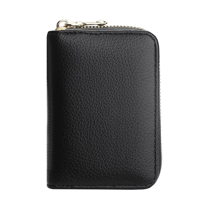 2025S Trend Designer Anti Demagnetization Bag Men S And Women S Zipper Multiple Slots Bank ID Large Capacity Driver S License Compact Card Holder Wall