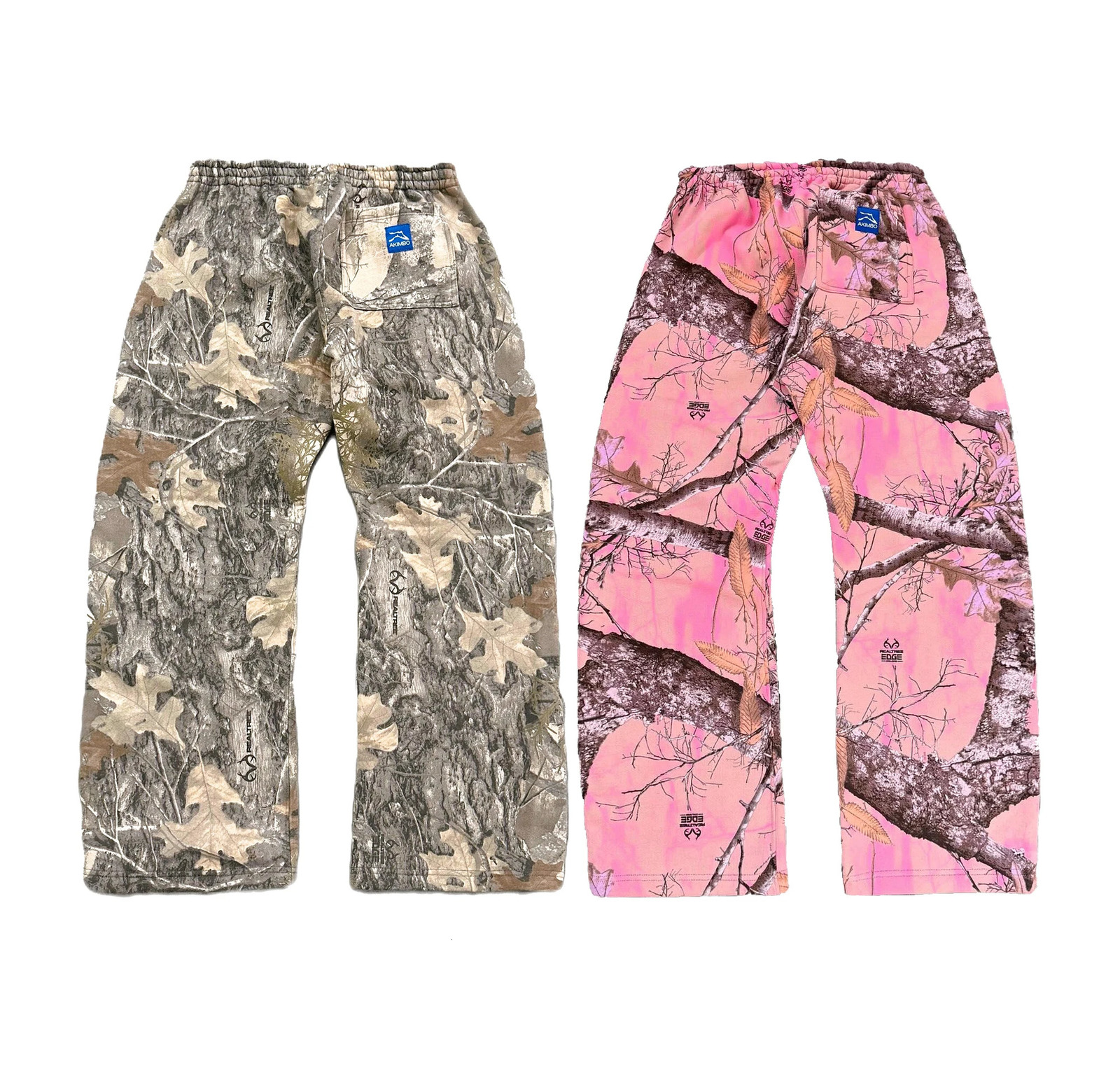 Y2K Trendy Camo Man Pants Gothic Retro Branch Camouflage Unisex Streetwear American Style High Street Loose Straight Sweatpants 250320