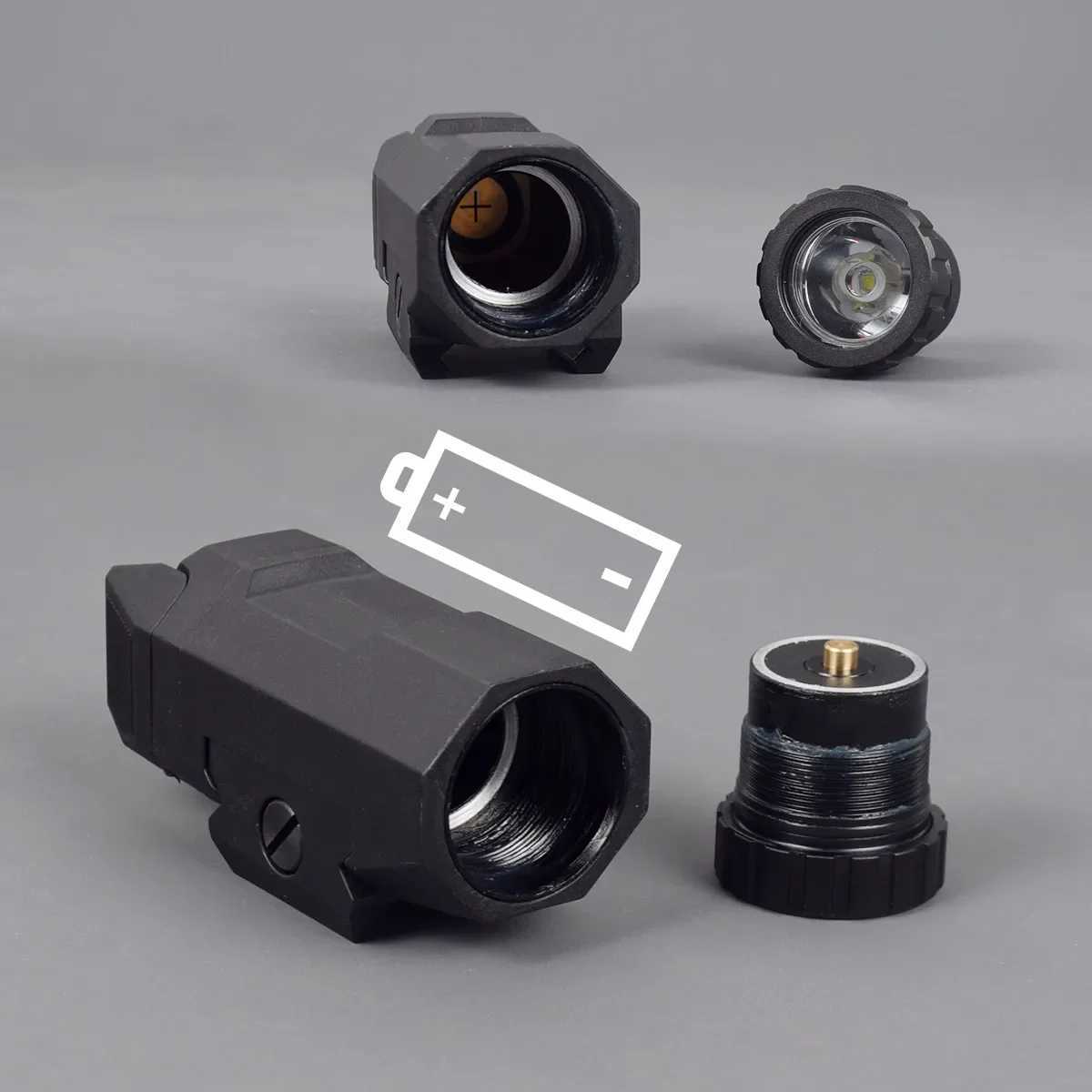 Tactical INFORCE APL APL-C Weapon Gun Light Airsoft Rifle Strobe LED Torch Fit 20mm Rail Pistol AR15 AK47 Hunting Flashlight X250321