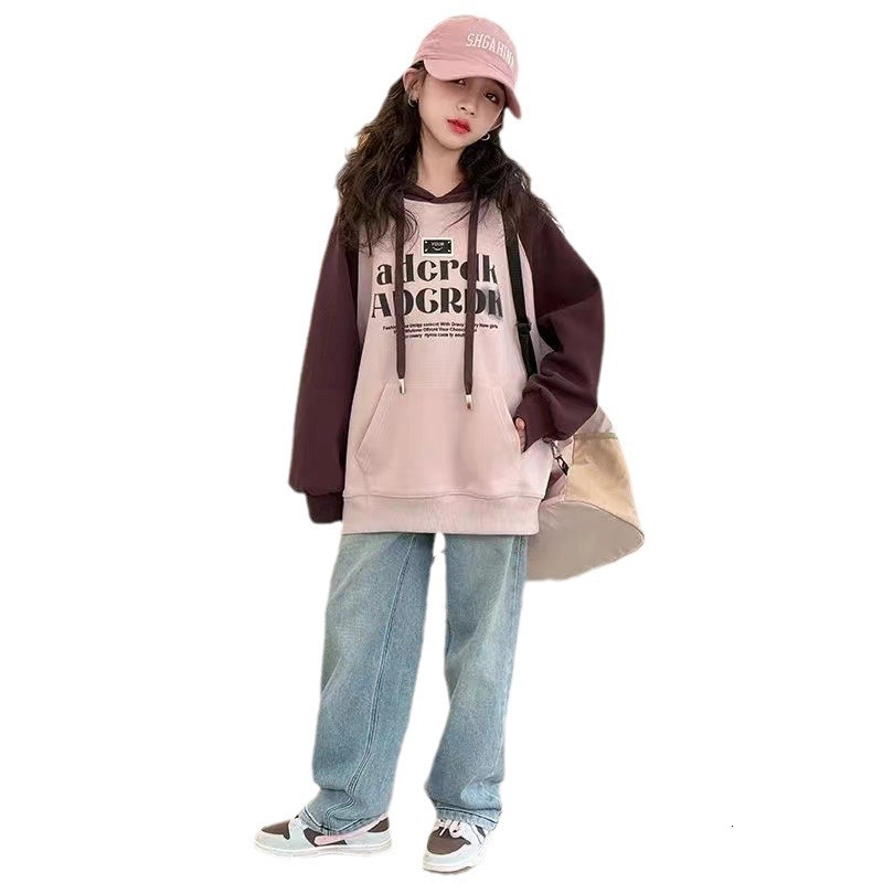 Ddmyshoesvip Spring And New Mid University Children S Autumn Girls Western Korean Edition Hoodie