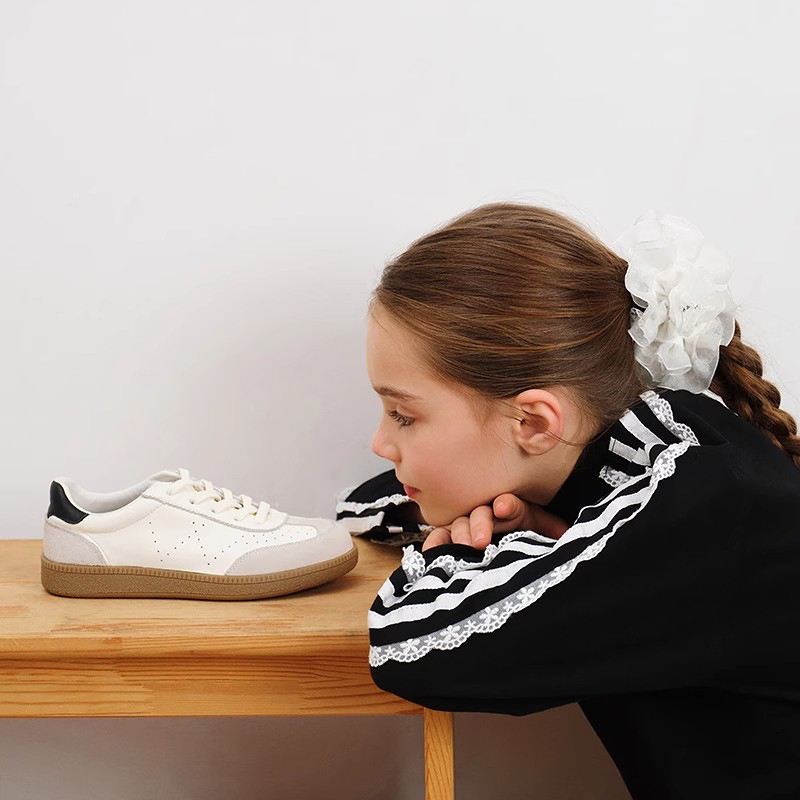 Ariaca Spring Casual De Training Shoes Cowhide Board Shoes Men's and Children's Casual Sneakers