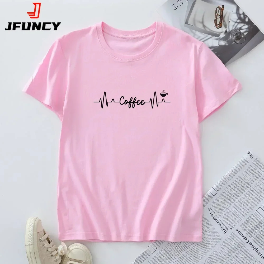 Plus Size Women Tees Summer Woman T Shirts Short Sleeve T-shirt 100% Cotton Womens Tops Clothing Female Tshirt 250320