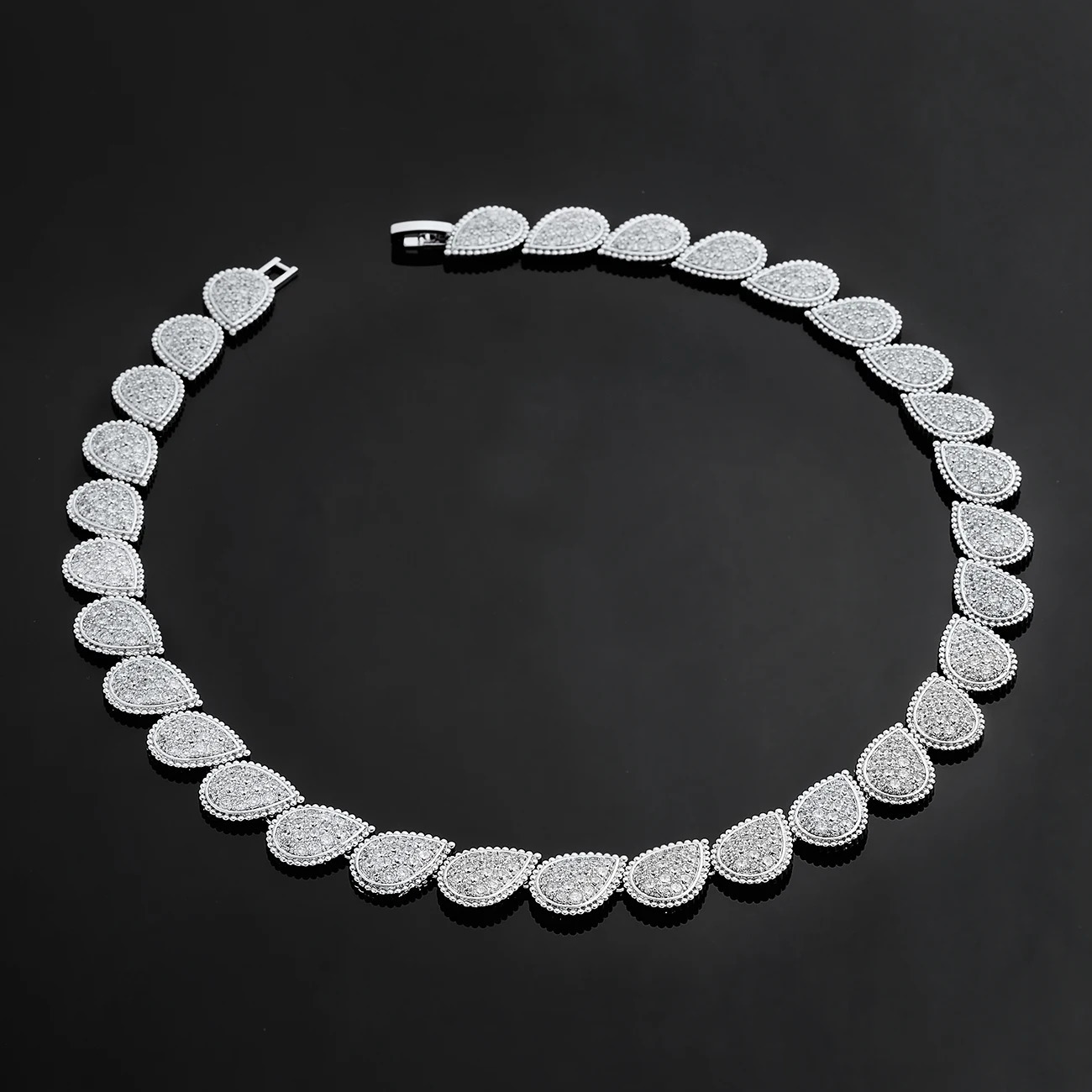 Fashion 4 PCS Party Accessories Earrings Necklace Bracelet Ring Cubic Zircon Wedding Bridal Jewelry Set for Women 250320 Z260313