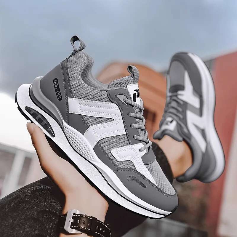Sneakers Outdoor Casual Lace-up Men 2025 Fashion Breathable Non-Slip Platform Running Sport Comfortable Dad Shoes Male