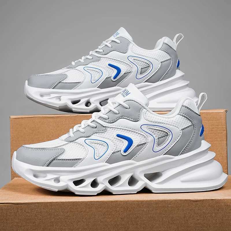 Running shoes mens platform cushion portable outdoor gym sports shoes mens sports net sports shoes Y250320