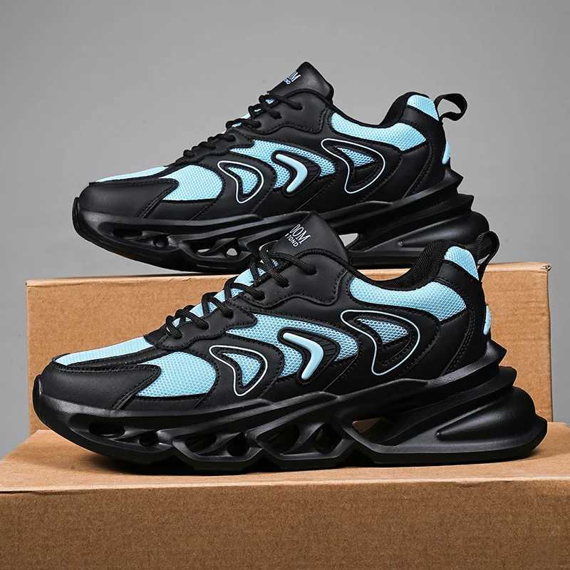Running shoes mens platform cushion portable outdoor gym sports shoes mens sports net sports shoes Y250320