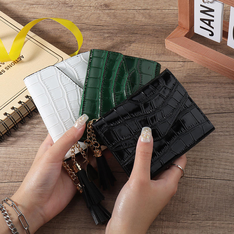 2025S Trend Designer Minimalist Short Coin Folding Cash Universal Small Storage Bag Women S Wallet