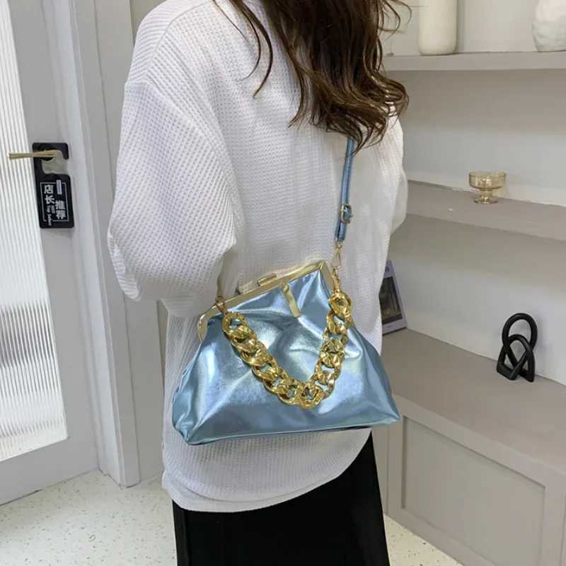 Fiable shiny small bag with chain bag fashionable Versatile cross shaped bag mothers and childrens bag girls designer bagT250321