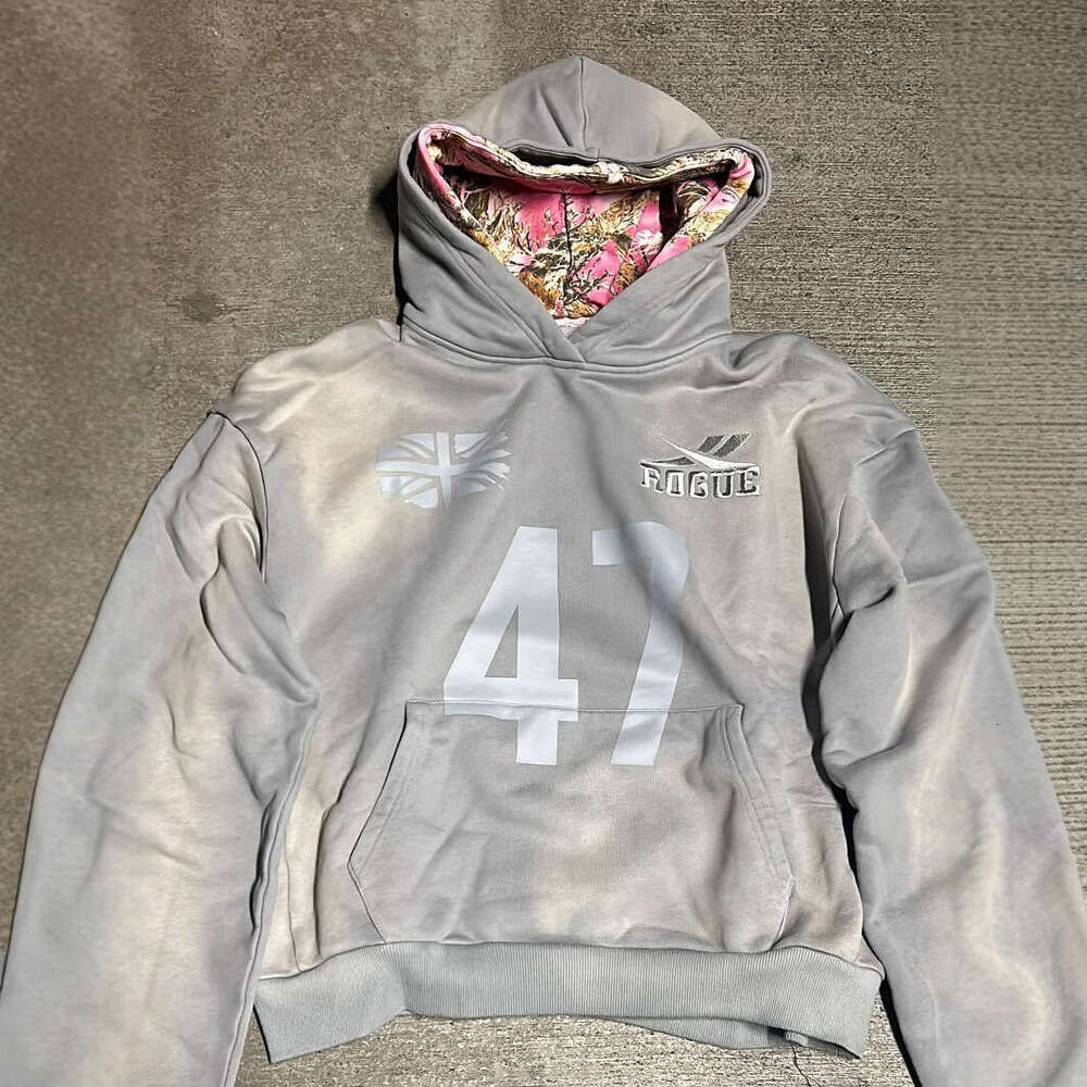 Street American Trendy Hip Hop Harajuku Hoodie Sweatpants Casual Set for Women and Men
