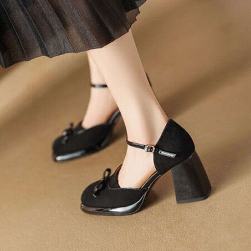 High Heel Z Summer New Style Baotou Sandals Women S Versatile And Comfortable One Button Hollow Coarse High Heels