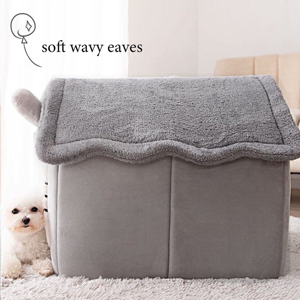 Dog Bed: Foldable Pet Sleeping Bed, Removable & Washable House Kennel for Indoor Cat Nest - view 3