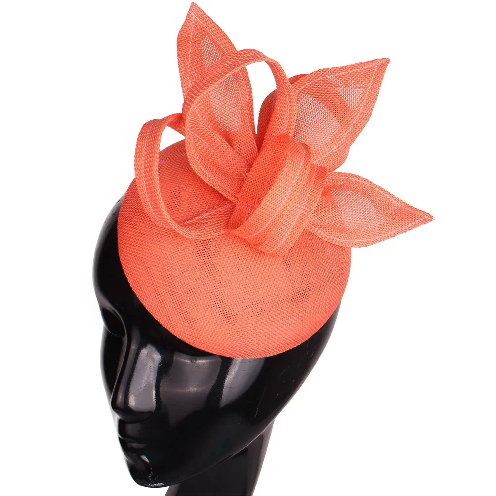 Bridal Wedding Fascinator Hat Sinamay Party Cocktail Millinery With Hair Clips Pins Lady Chic Church Accessories 250320
