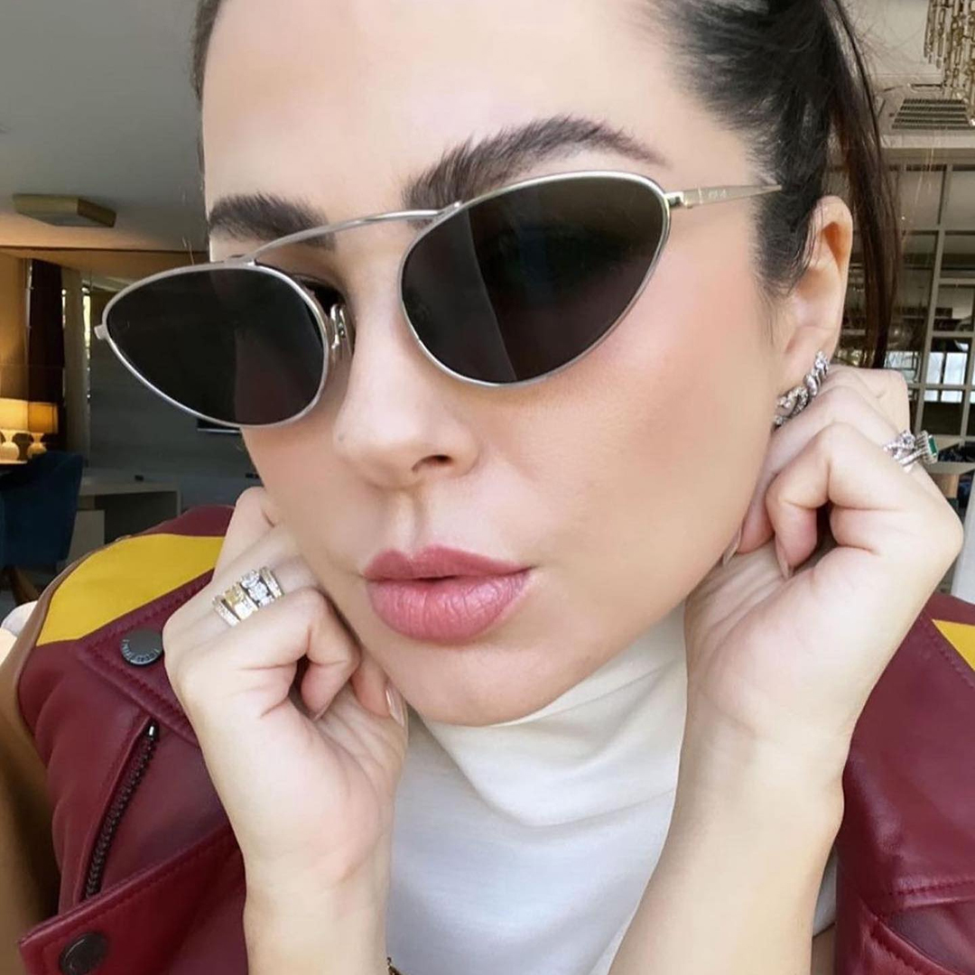 Sunglasses designer sunglasses luxury sunglasses for women letter UV400 brilliance design fashion strand Wearing beach sunglasses gift box 7 Colour very good