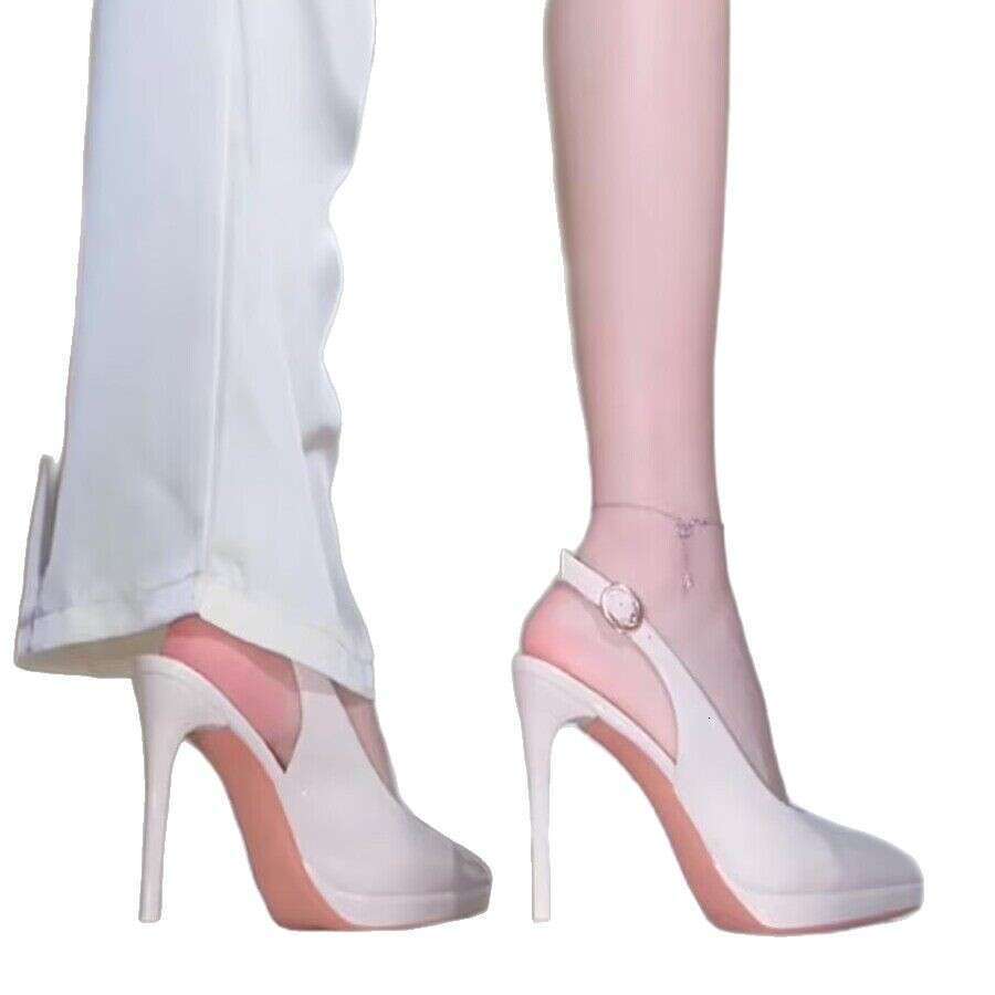 High Heel Non Tiring High Heels Waterproof Platform Summer White New Toe Cap Single Shoes Cm Pointed Sandals For Women S Feet
