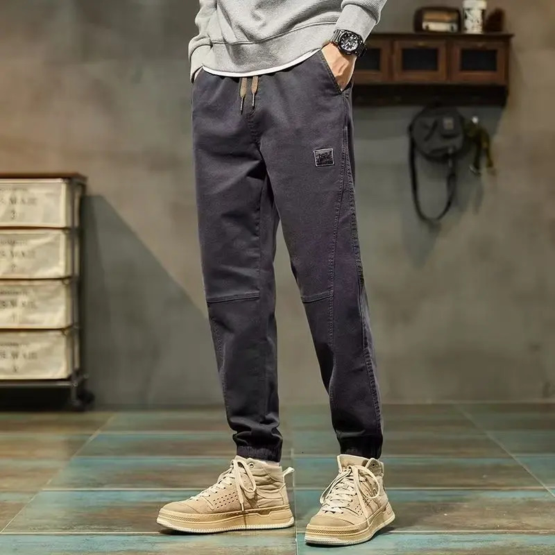 Autumn Y2k pants mens clothing street track loose sports Trousers large Youngla gym goods work 250320