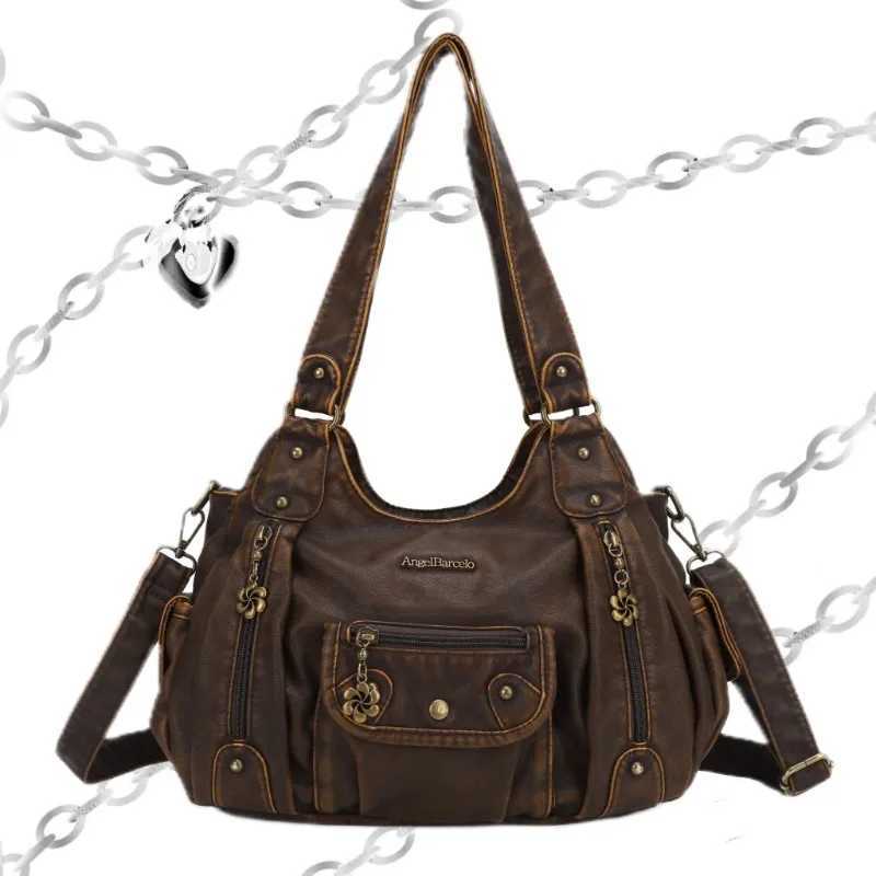 Womens Retro Fashion Handbag High Capacity Office Womens Y2k Fully Matched Luxury Design Shoulder and Lower Arm Bag Y250320