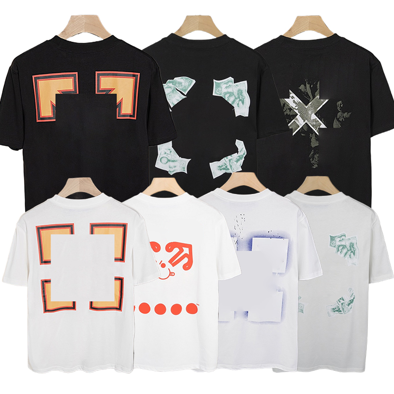 men t shirt designer t shirts white tshirt hip hop Loose streetwear cotton crew neck short sleeve mens womens breathable tshirt