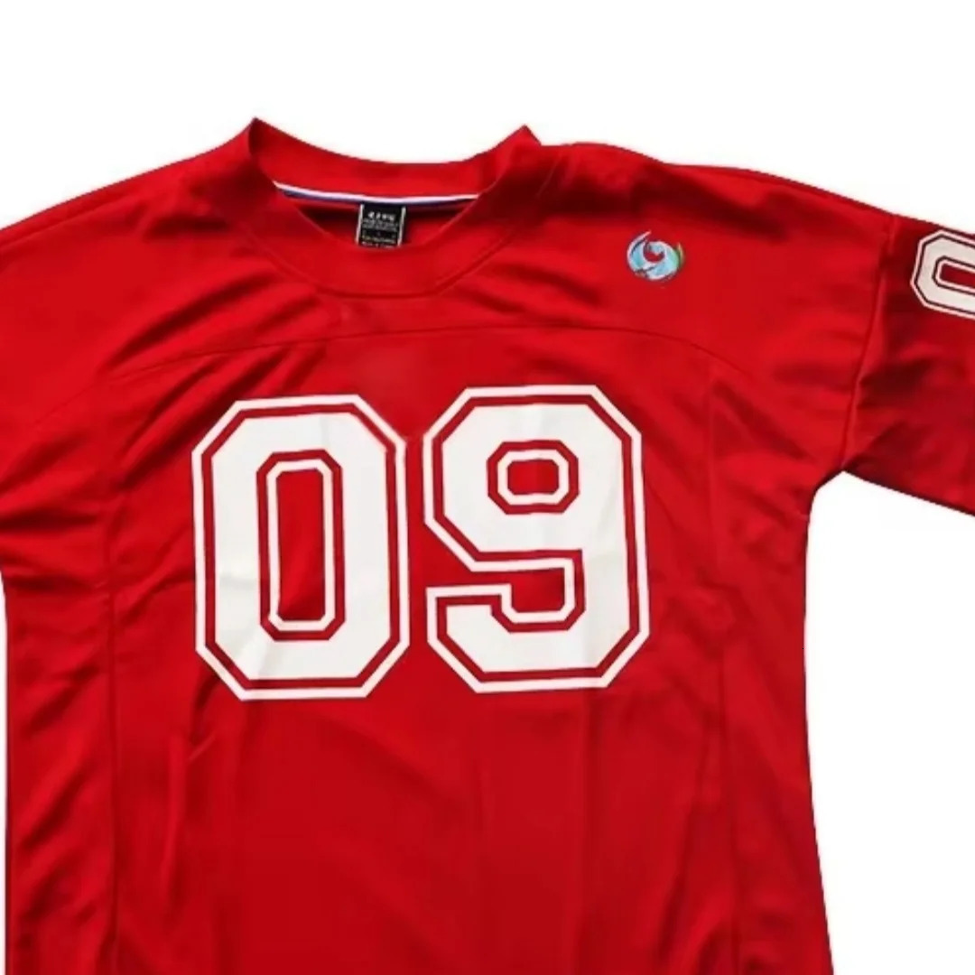 Summer Mens Football Sports Breathable Comfortable Loose TShirt Hip Hop Style Fitness Quick Drying Splicing Short Sleeve 250312