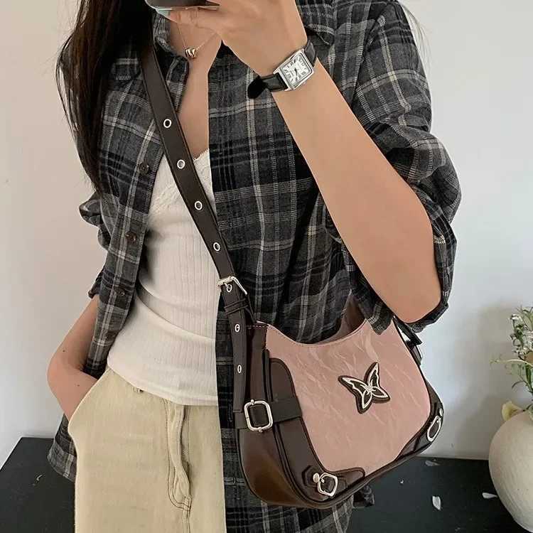 Bags for womenbags for women trend 2024Female Motorcycle Underarm Bag Original High Grade Single Shoulder Bag Crossbody Bag Y250319