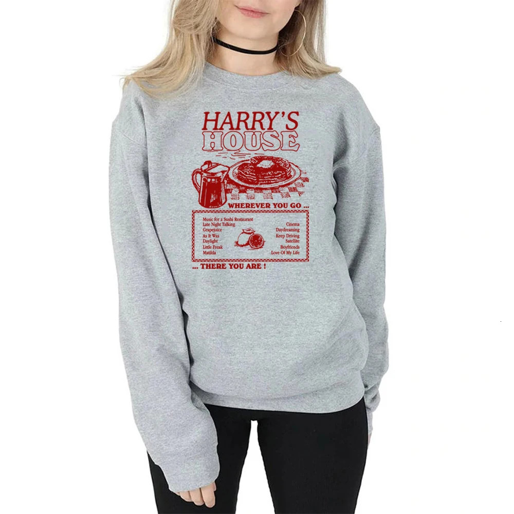 Vintage Harrys House Track List Sweatshirt Harrys Home Album Pullover Retro As It Was Hoodie HS Tpwk Crewneck Sweatshirts 250320