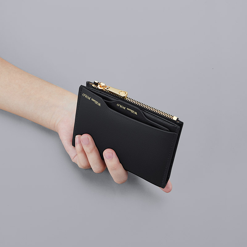 2025S Trend Designer Emperor Paul Premium Genuine Leather Women S Simple Fashion Short Wallet