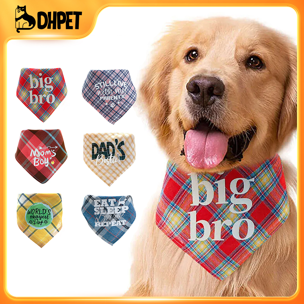 Dhpet Large And Small Dog And Cat Bibs Triangle Scarf --3pcs/set