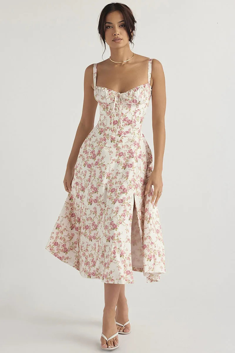 y Women Elegant Floral Beach Vacation Bodycon Streetwear Long Temperament Solid Color Fashion HighEnd Halter Dress 250320