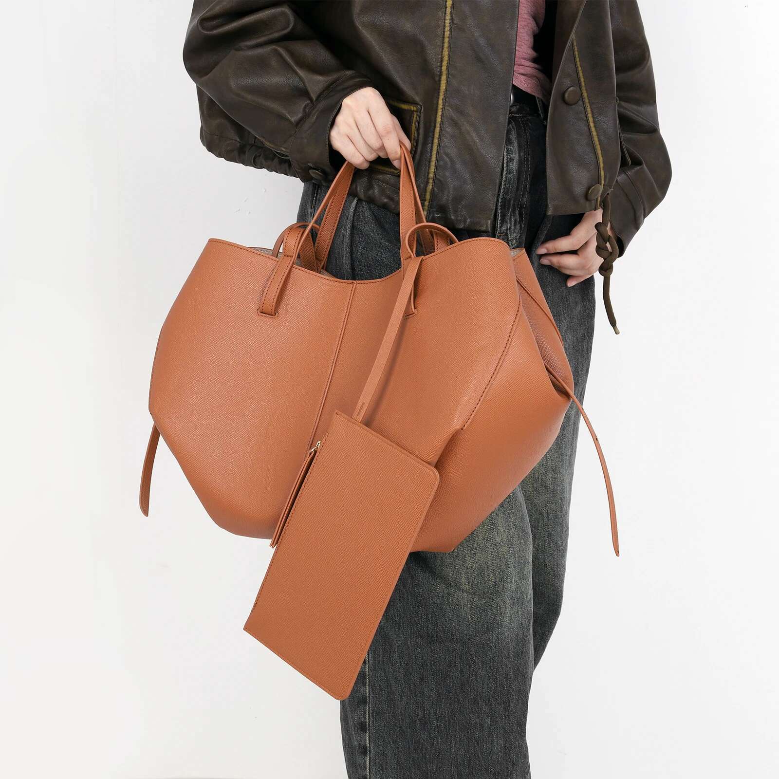 Designer bag Fashion Tote With Top Handle PU Solid Large Capacity Crescent Travel Shopping Ladies Handbag Shoulder Bag
