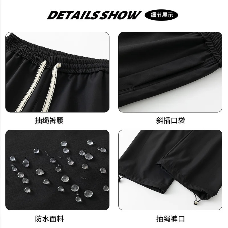 American Style Trendy Cargo Pants Mens Loose Fit Straight Leg Spring Autumn Casual Pants Trendy 250320