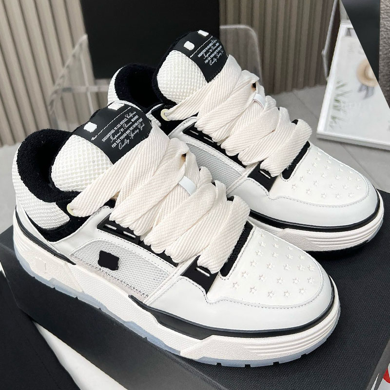 Basketball TOP High quality Shoes MA-1 Casual Shoe Upper Perforforated Panels Men Women Running Black White breathable Leather Lace Up Platform Bread Casual Shoes
