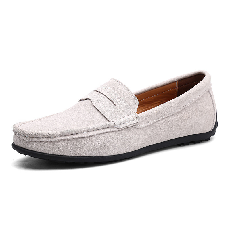 890 Spring and Autumn Men's Shoes, Bean Shoes, Large Sized Driving Shoes, Low Cuffs, Anti Fur Feet, British Flat Casual Shoes, Cross border