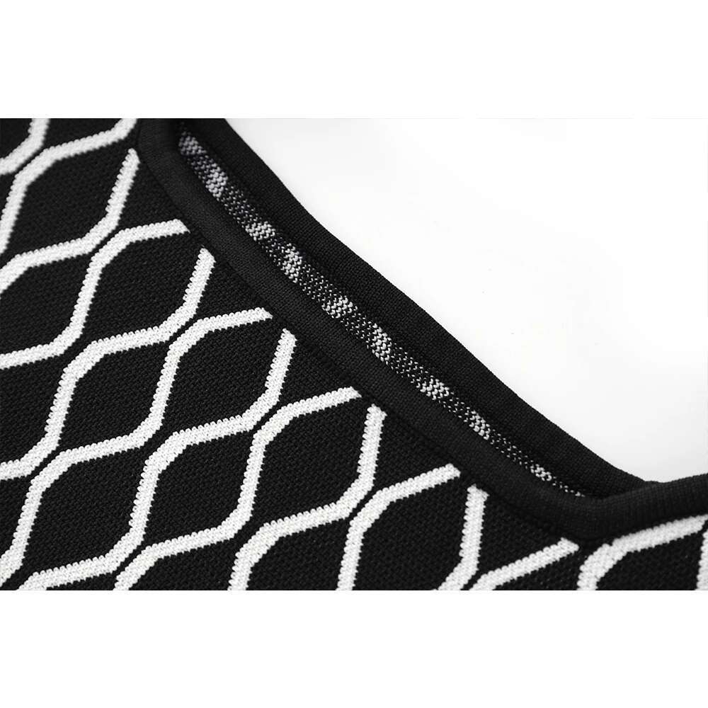2025 Spring/Summer New Collection Nice Design, High Waist, Large Swing Jacquard Inner Skirt, Fashionable Knitted Dress