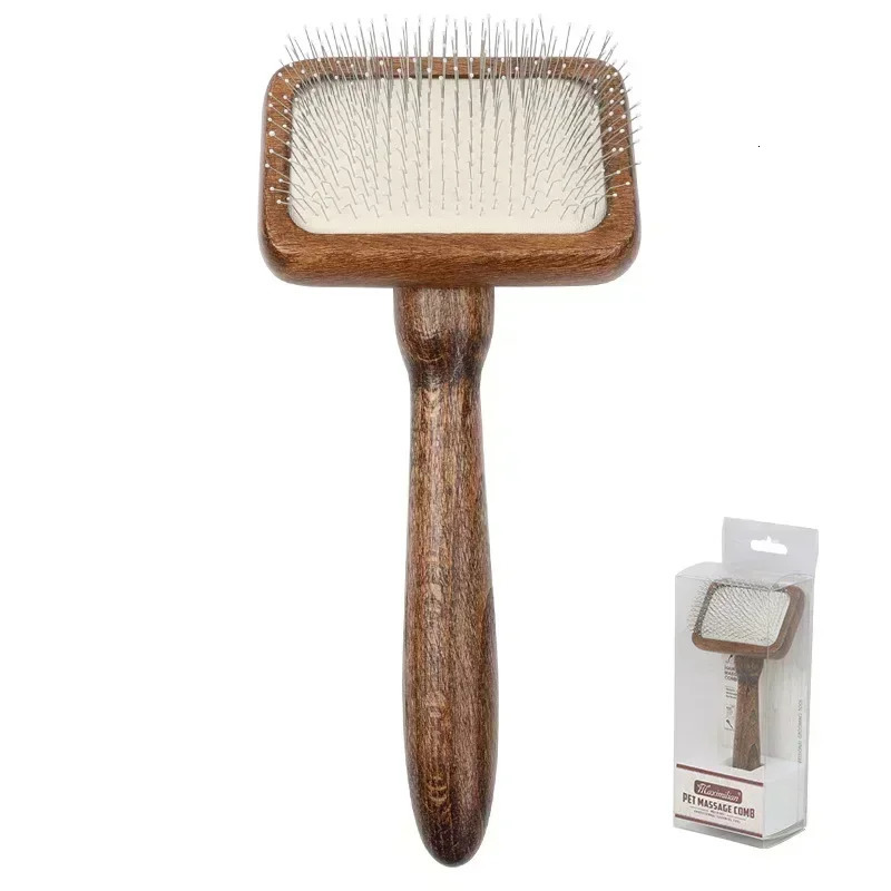 Chris Christensen Mark III Slicker Brush Groom Like A Professional Stainless Steel Pins Lightweight Beech Wood Body 250321