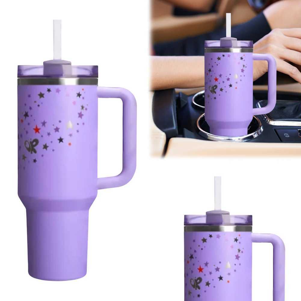 40oz double-layer insulated cup lid and heat absorbing water bottle stainless steel vacuum insulated cup for hot and cold beverages X250321