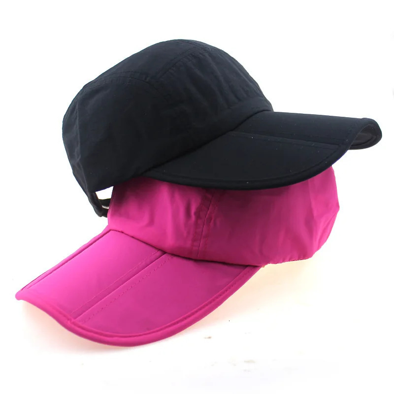 Quick-Drying Folding Baseball Cap Men Portable Outdoor Hiking Waterproof Hat Foldable Solid Caps Adjustable Trucker 250320