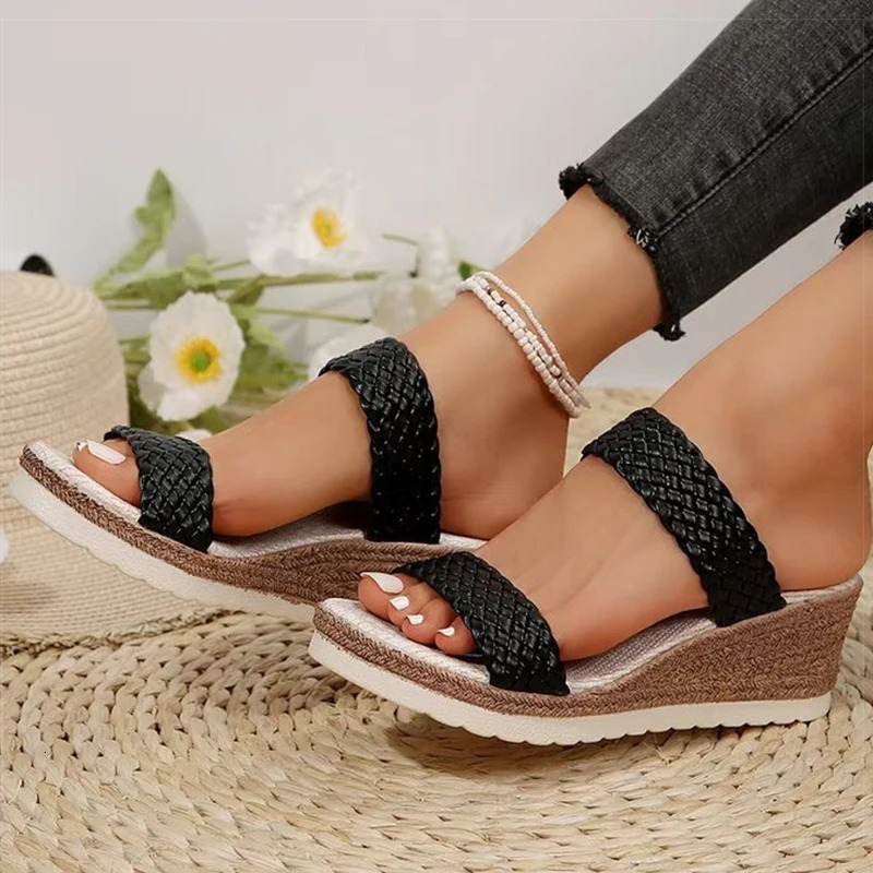 Womens Sandals High Heels Summer Wedge Slippers Women 250321BJ - view 4
