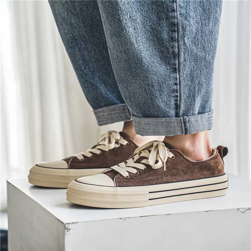 2024 Hot s ic Black Canvas Shoes Men Spring Summer Platform Canvas Sneakers Men Cfort Low-top Mens Vcani Shoes Y250320