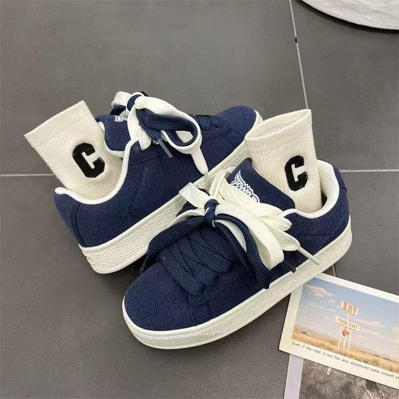 2025 New High Beauty Thick Bottom Blue Bread Male and Female Student Designer Fashion Multi functional Casual Skateboarding Shoes