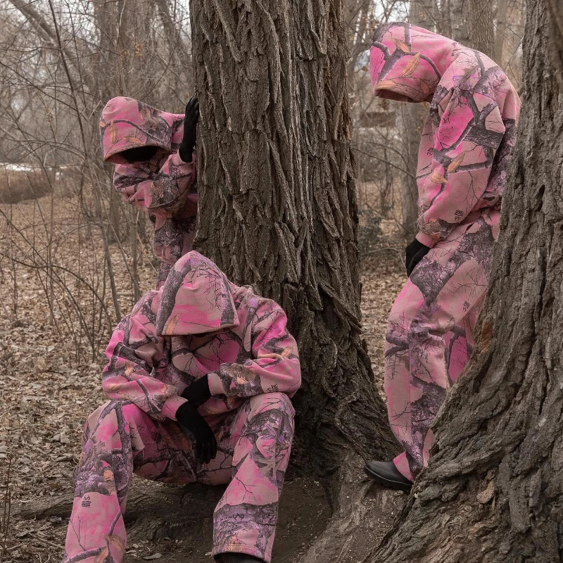 Y2K Trendy Sweatpants Pink Camo Printed Pattern Trousers Streetwear Harajuku Retro Camouflage Loose Unisex Straight Leg Pants 250320