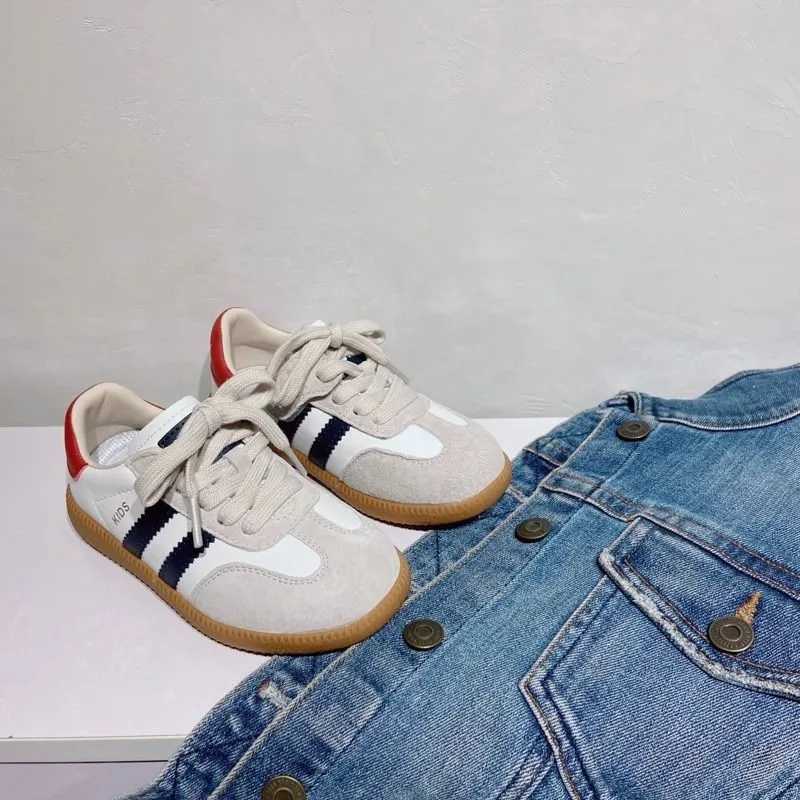 2024 Boys And Girls Canvas Shoes Childrens School Performance Shoes Fashion Children Biscuit Bottom Breathable Kids ShoesT250321