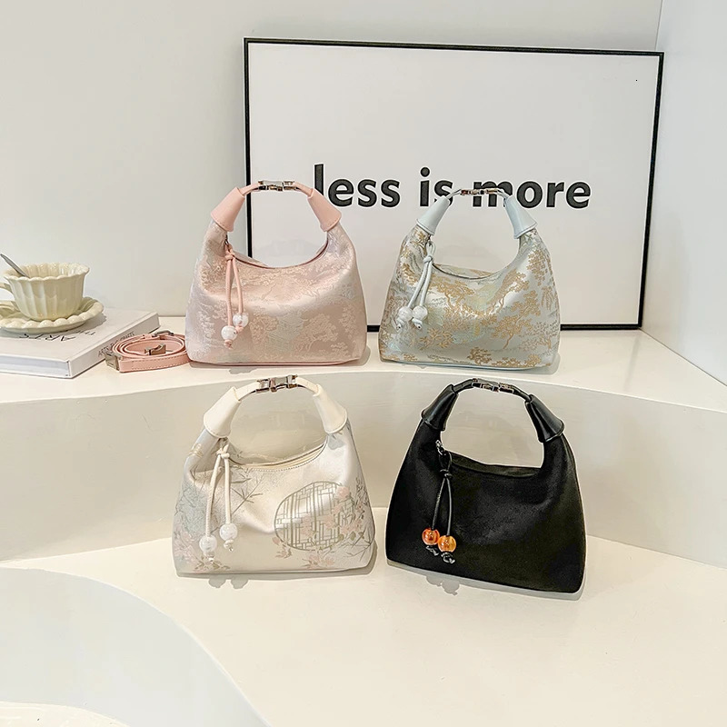 Chinese Style Small Crossbody Bags for Women 2024 er Fashion Handbags and Purses Sweet Shoulder Bag 250314