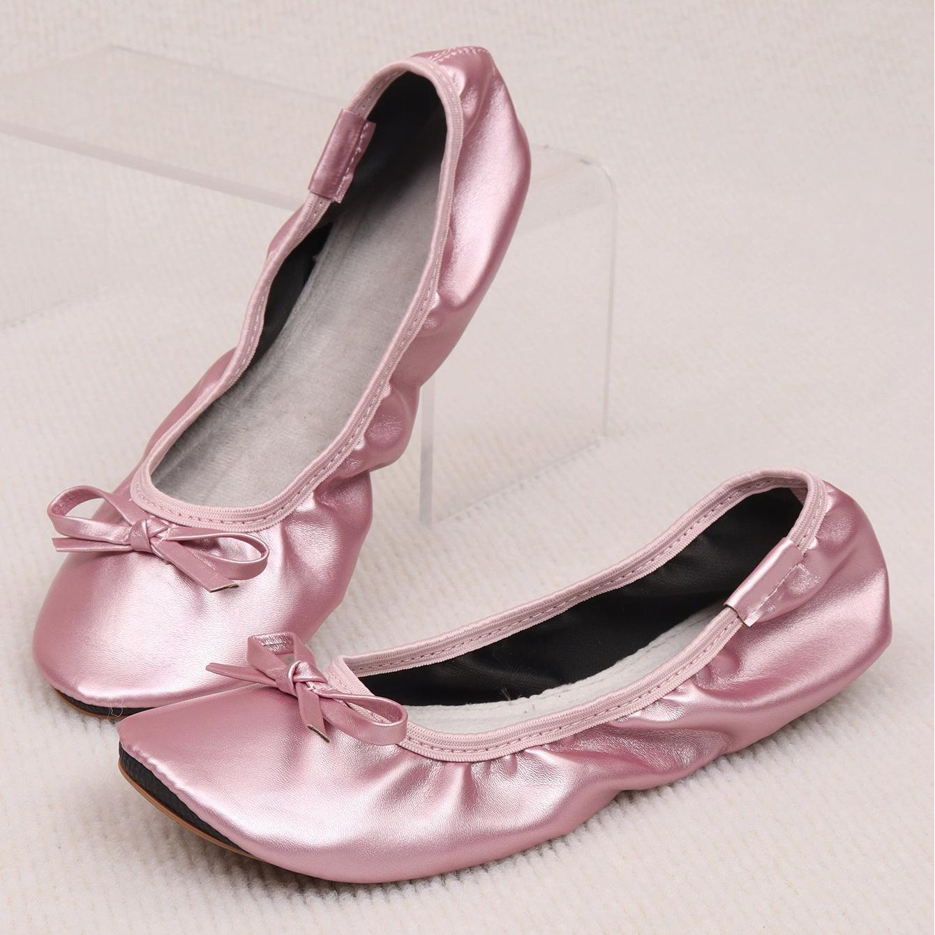 2025 NEWS Bow Ballet Dance Shoes Women's Bow Ballet Flats with Comfortable Soft Soles - Casual Leisure Footwear for Dancing & Everyday Wear (EU s