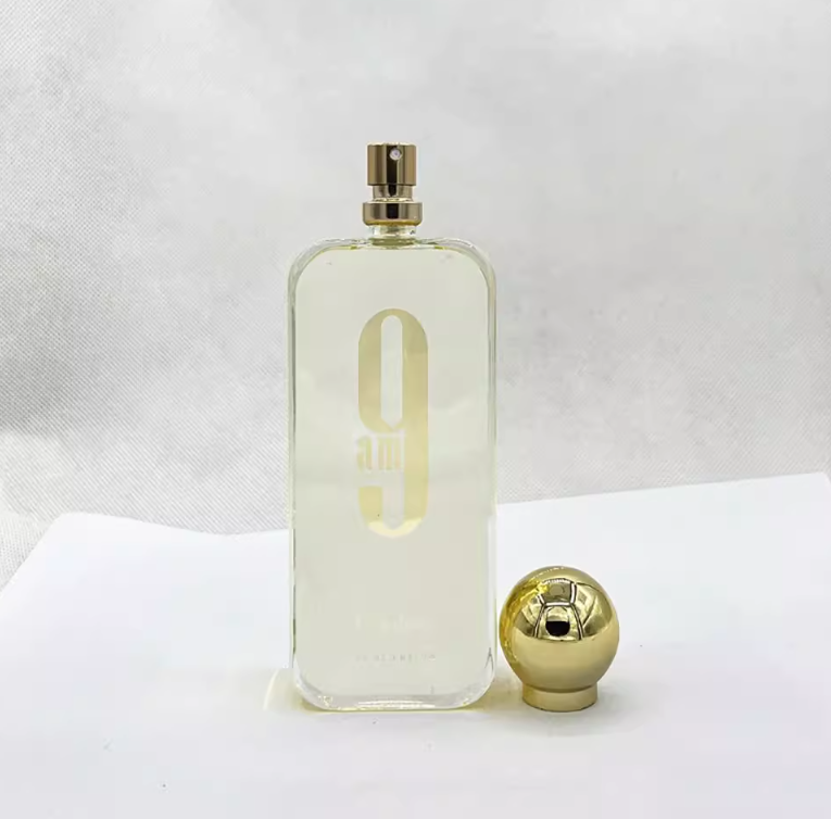 Sophisticated African White 9AM Perfume Spray for All Genders - Long-lasting Freshness 100ml Glass Bottle