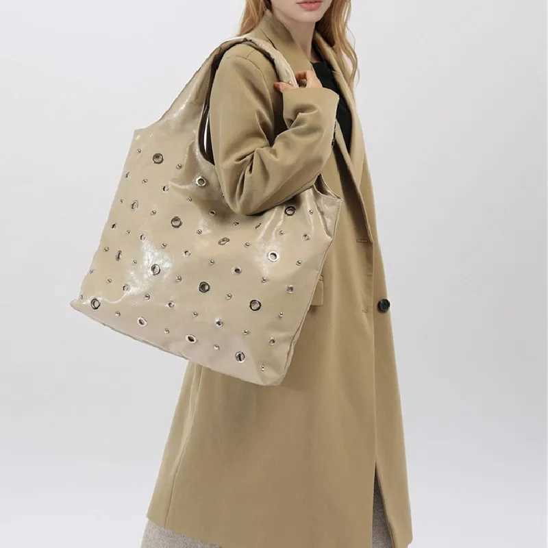 Customized womens luxury designer handbag wallet 2025 new PU oil wax large capacity armpit shoulder Y250320
